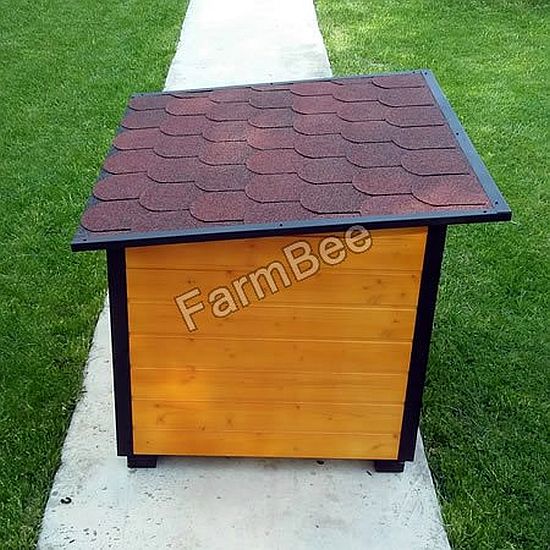 Cusca caine DSI izolata/ lambriu lacuit / acoperis rabatabil sindrila bituminoasa (marime 2)