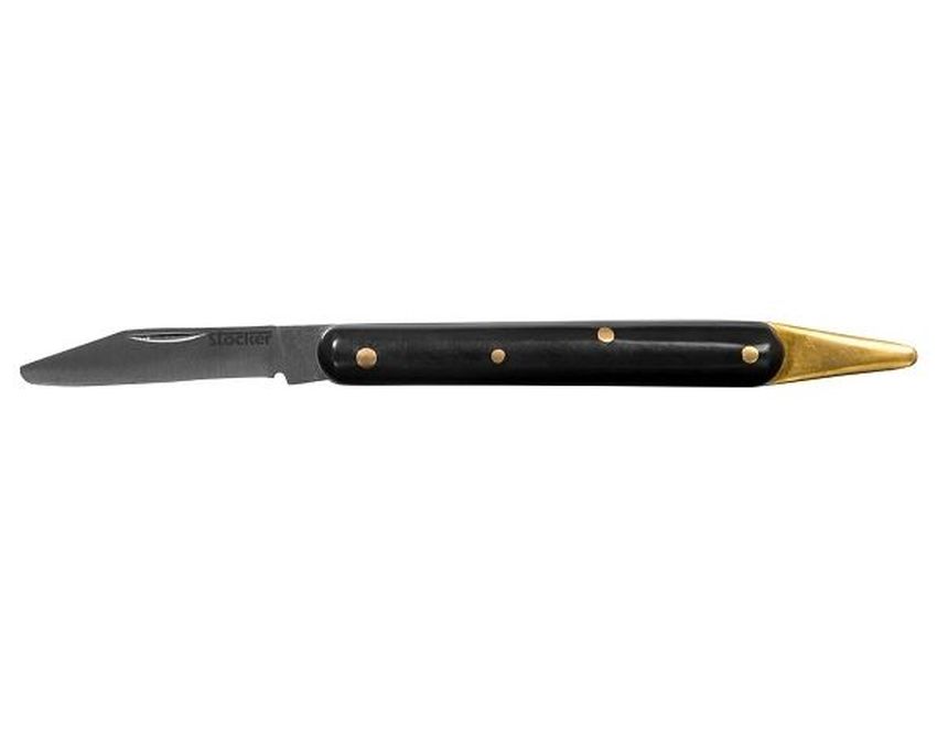 Cutit briceag pentru altoit cu pana bronz pentru despicat 44 mm, Stocker 748
