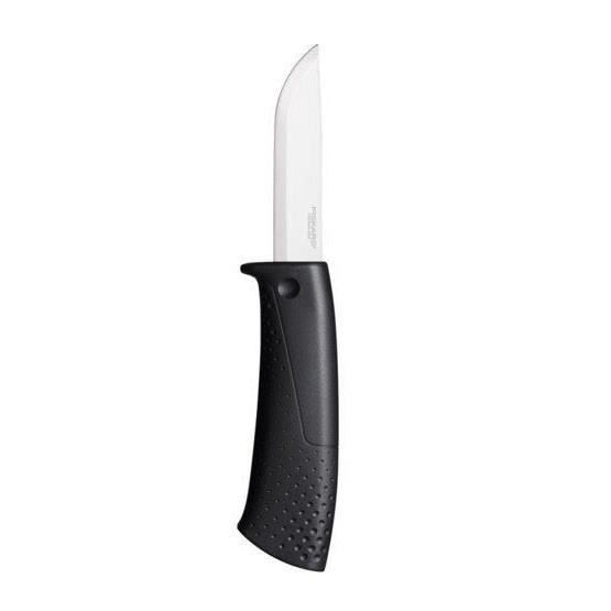 Cutit utilitar cu ascutitor 21 cm, Fiskars 156016 