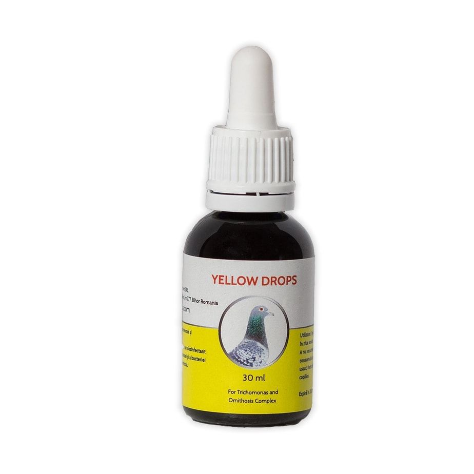 Dezinfectant pentru tractul respirator al porumbeilor Yellow Drops (30 ml), Cest Pharma