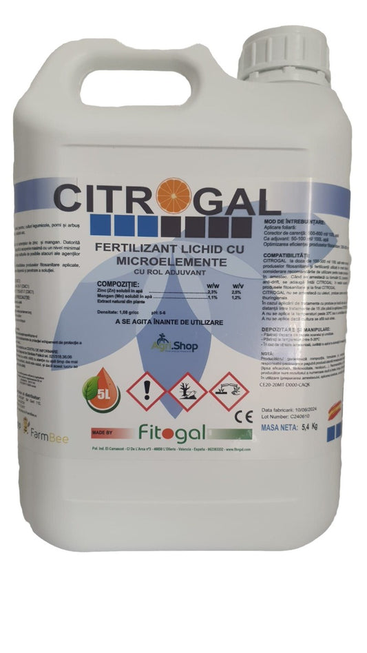 Fertilizant ecologic Citrogal (5 l), Fitogal