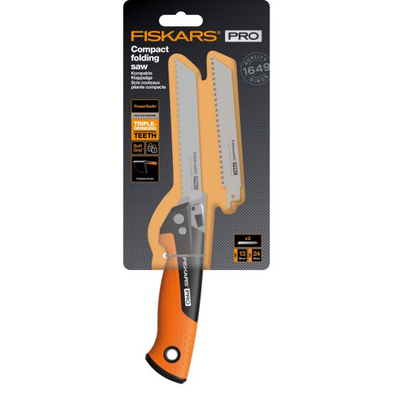 Fierastrau pliabil Compact, 2 lame, Fiskars 1062934