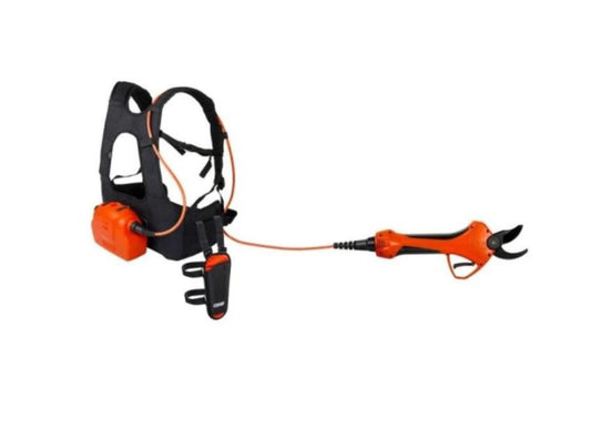 Foarfeca electrica Vulcano E-30 TP cu ham de umeri pentru baterie, baterie si geanta, Stocker 313