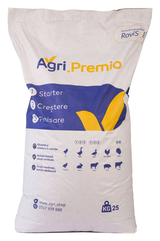Furaj crestere bibilici Faza II Agri.Premio (25 kg), Agri.Shop
