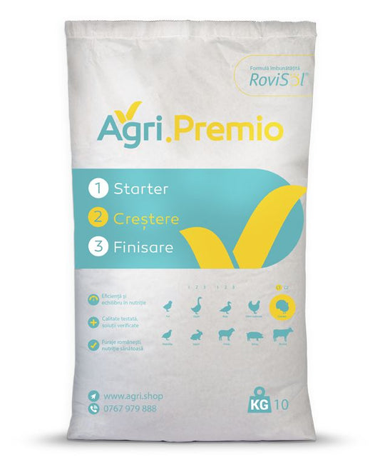 Furaj crestere intensiv I curcani Faza II Agri.Premio (10 kg), Agri.Shop