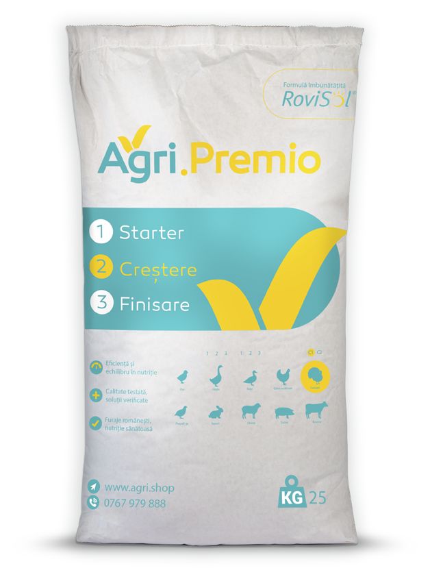 Furaj crestere intensiv I curcani Faza II Agri.Premio (25 kg), Agri.Shop