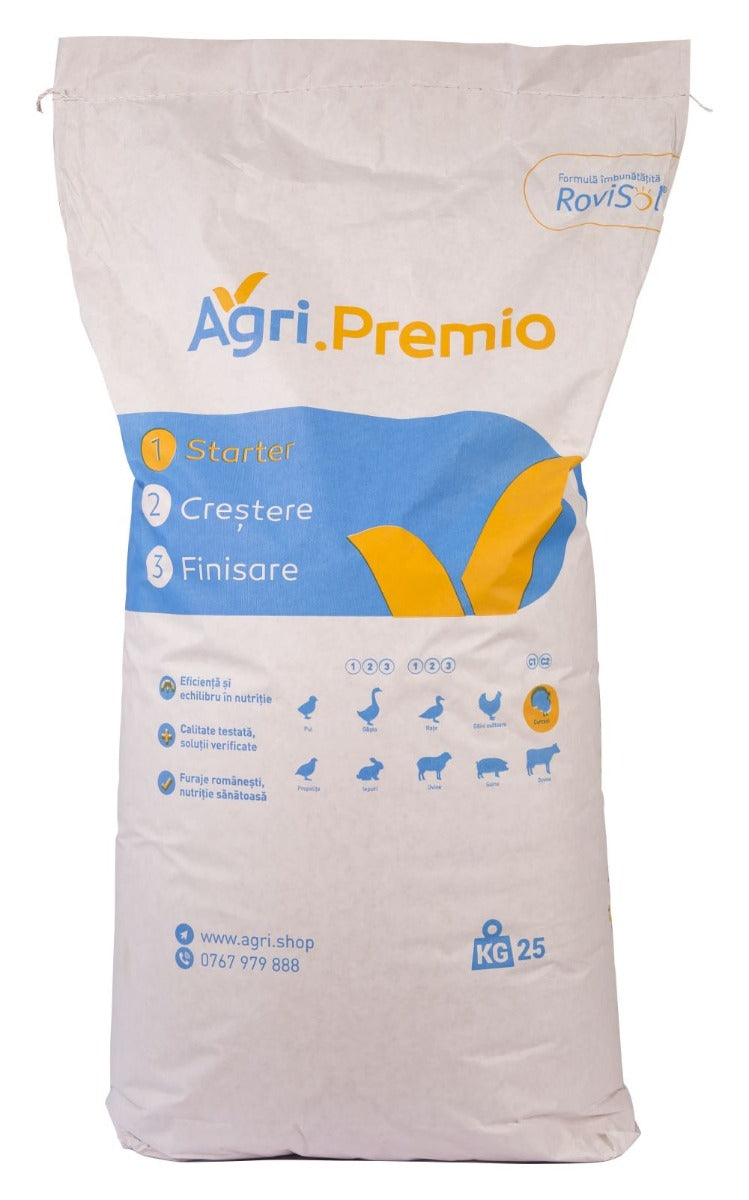 Furaj starter intensiv curcani Faza I Agri.Premio (25 kg), Agri.Shop