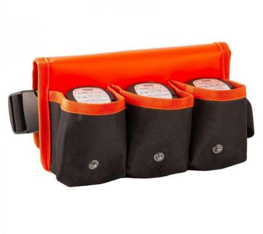 Geanta din nailon si pvc cu 3 buzunare pentru baterii, Stocker 427