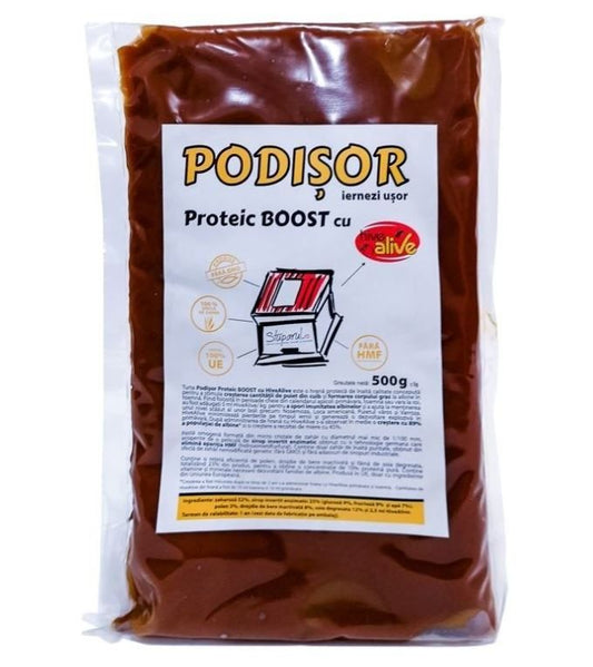 Hrana pentru albine Podisor Proteic Boost cu HiveAlive (500 g), Stuparul