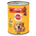 Hrana umeda conserva pentru caini adulti - vita in aspic (400 g), Pedigree