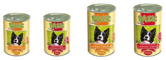 Hrana umeda pentru caini Basic Line vita - Adult (1250 g), Pupil Foods