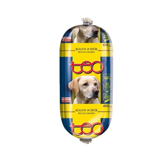 Hrana umeda pentru caini Teo - baton pui (450 g), Pupil Foods