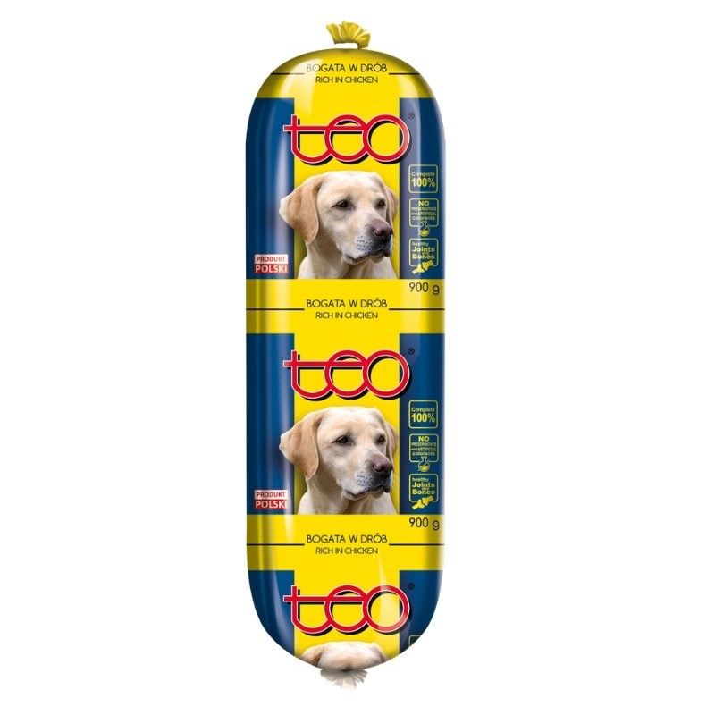 Hrana umeda pentru caini Teo - baton pui (900 g), Pupil Foods