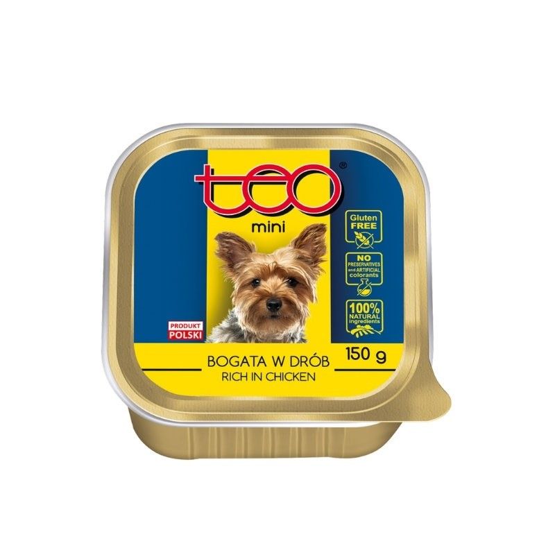 Hrana umeda pentru caini Teo Mini - pate pasare (150 g), Pupil Foods