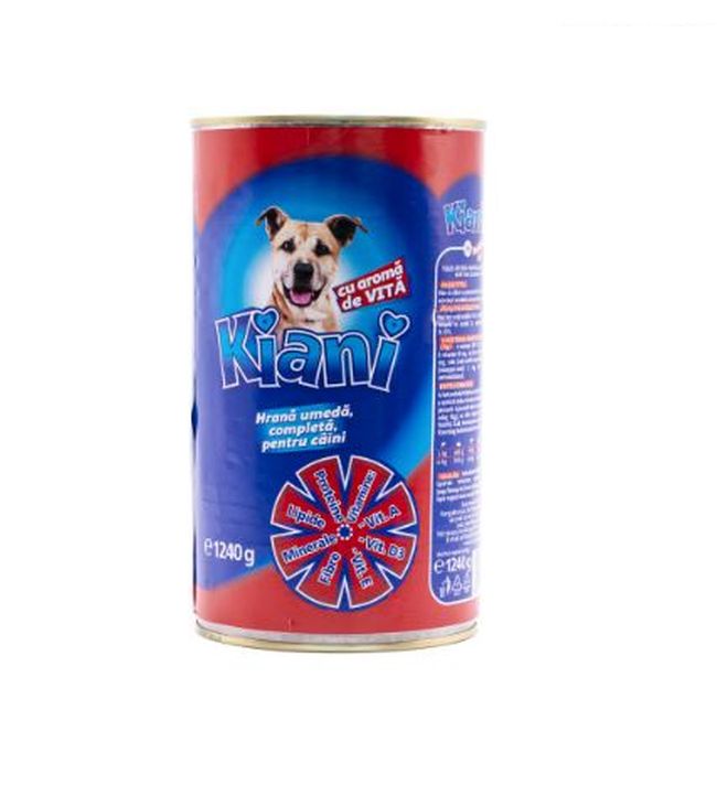 Hrana umeda pentru caini - vita (1240 g), Kiani