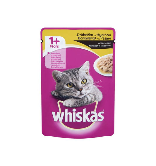 Hrana umeda pentru pisici - pasare (100 g), Whiskas