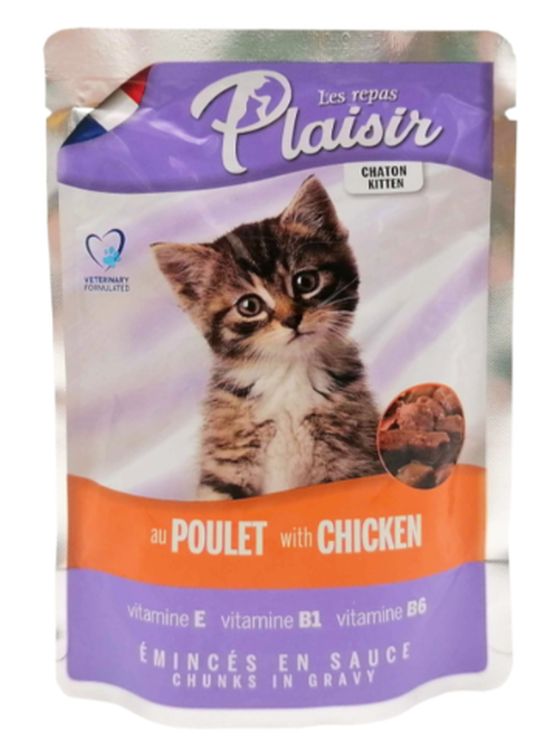 Hrana umeda pentru pisici - pui (100 g), Plaisir