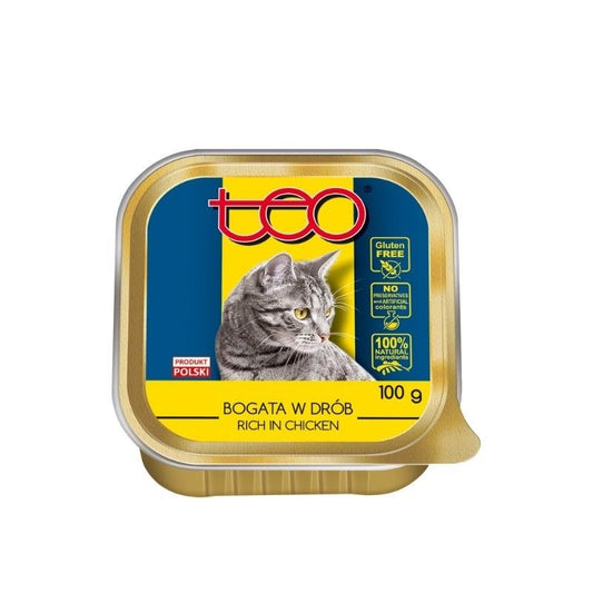 Hrana umeda pentru pisici Teo - pate pui (100 g), Pupil Foods
