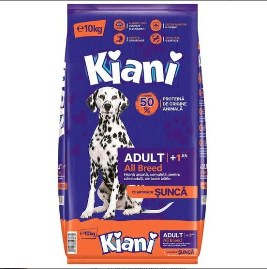 Hrana uscata pentru caini adulti - sunca (10 kg), Kiani 