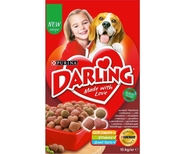 Hrana uscata pentru caini Darling - vita (10 kg), Purina