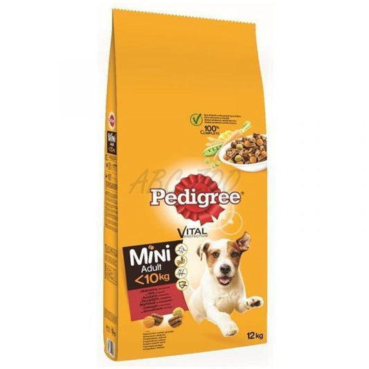 Hrana uscata pentru caini Mini Adult - vita si legume (12 kg), Pedigree