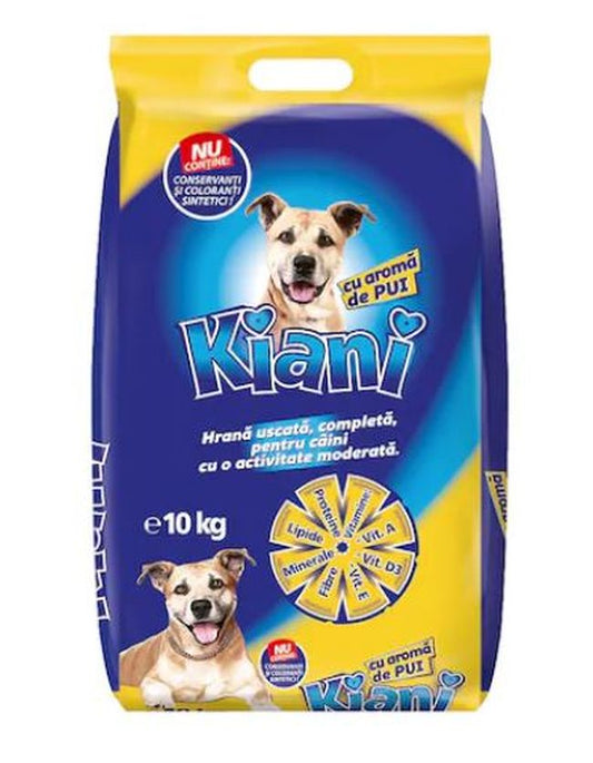 Hrana uscata pentru caini - pui (10 kg), Kiani