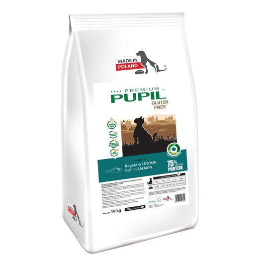 Hrana uscata pentru caini Pupil Premium fara gluten, somon - Adult Mini (10 kg), Pupil Foods 