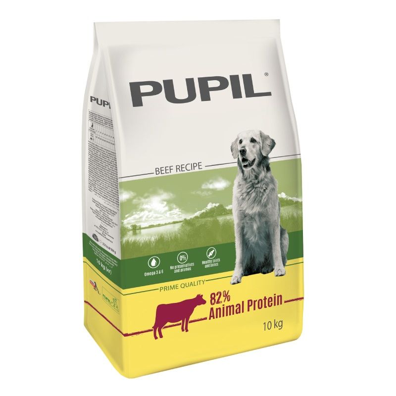 Hrana uscata pentru caini Pupil Prime vita si legume - Adult (10 kg), Pupil Foods