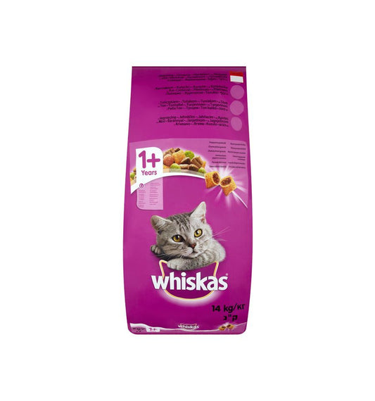 Hrana uscata pentru pisici adulte - vita (14 kg), Whiskas