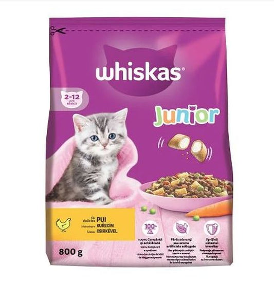 Hrana uscata pentru pisici Junior - pui (800 g), Whiskas