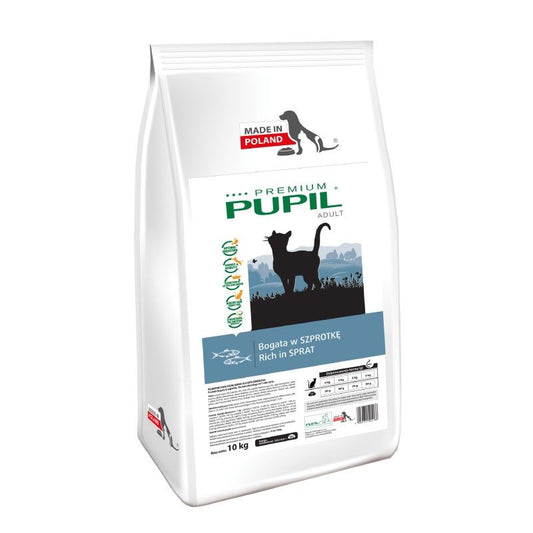 Hrana uscata pentru pisici Pupil Premium sprot - Adult (10 kg), Pupil Foods 