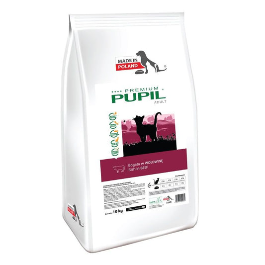 Hrana uscata pentru pisici Pupil Premium vita - Adult (10 kg), Pupil Foods 