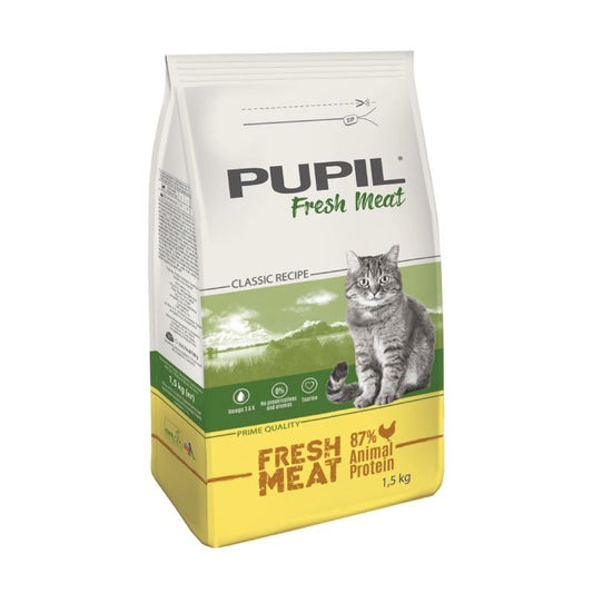 Hrana uscata pentru pisici Pupil Prime Quality Fresh Meat - Adult (1.5 kg), Pupil Foods