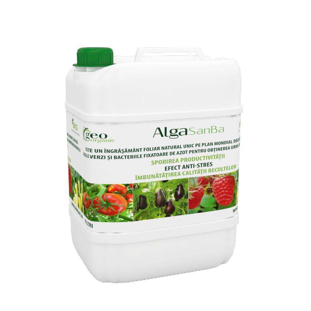 Ingrasamant foliar pe baza de alge pentru cresterea recoltei AlgaSanBa (10 l), GeoOrganic