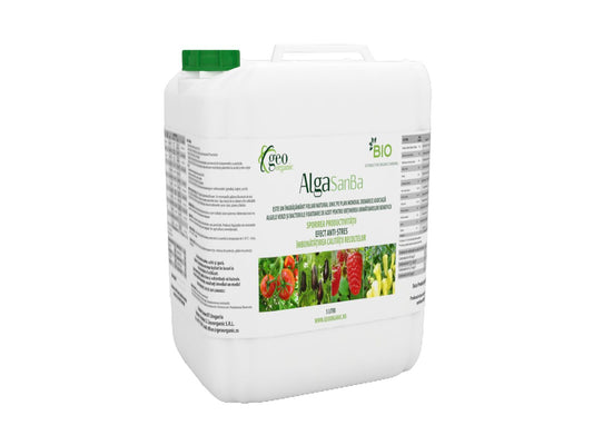 Ingrasamant foliar pe baza de alge pentru cresterea recoltei AlgaSanBa (5 l), GeoOrganic