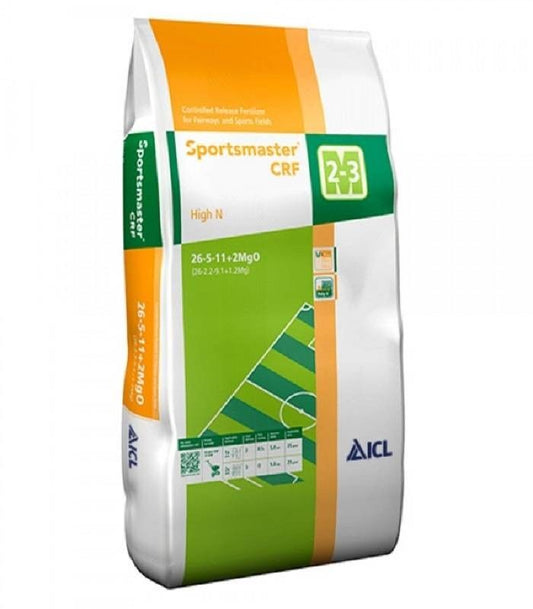 Ingrasamant gazon Sportmaster High N 26+05+11+2Mg+Me (25 kg), ICL