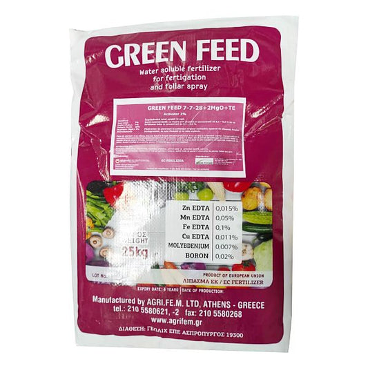 Ingrasamant Green Feed 7-7-28+2MgO+Te (25 kg), Agrifem