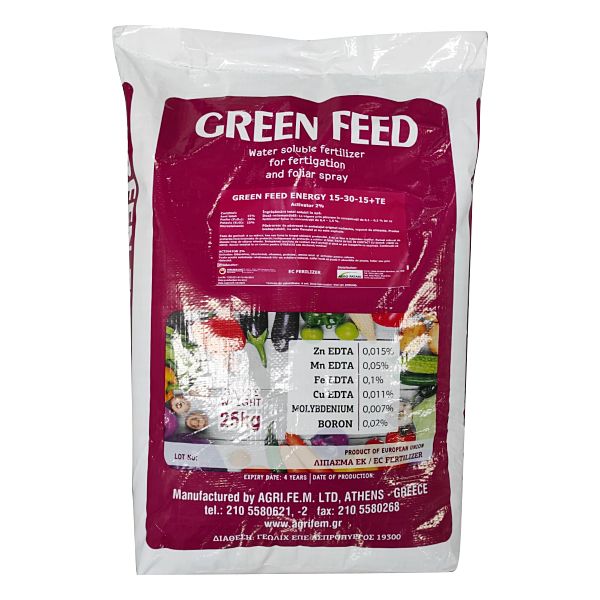 Ingrasamant Green Feed Energy 15-30-15+Te (2 kg), Agrifem