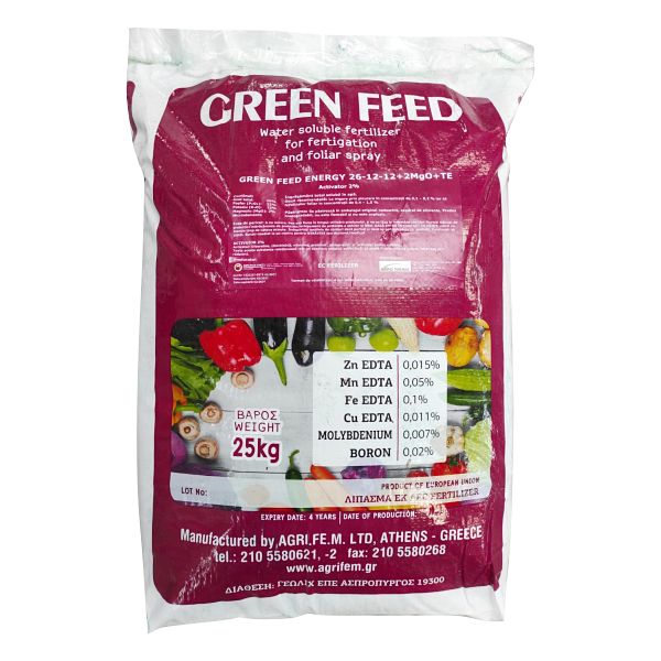 Ingrasamant Green Feed Energy 26-12-12+Te (2 kg), Agrifem