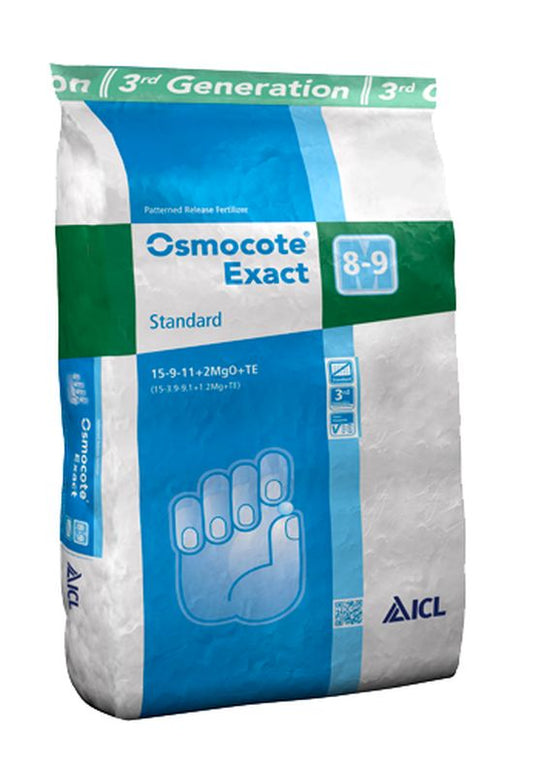 Ingrasamant Osmocote Exact 15+09+11+2Mg+Me, 8-9 luni (25 kg), ICL