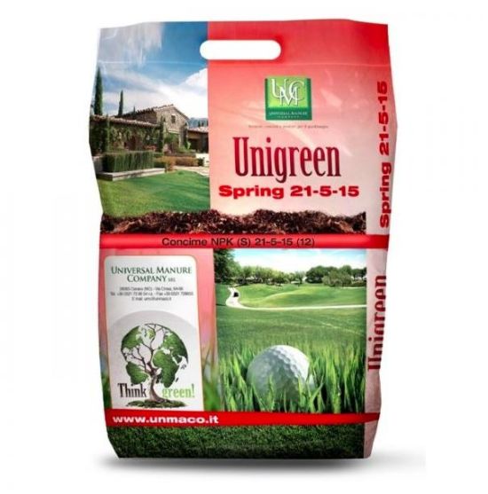 Ingrasamant mineral pentru gazon Unigreen Spring 21-5-15 (5 kg), Unmaco