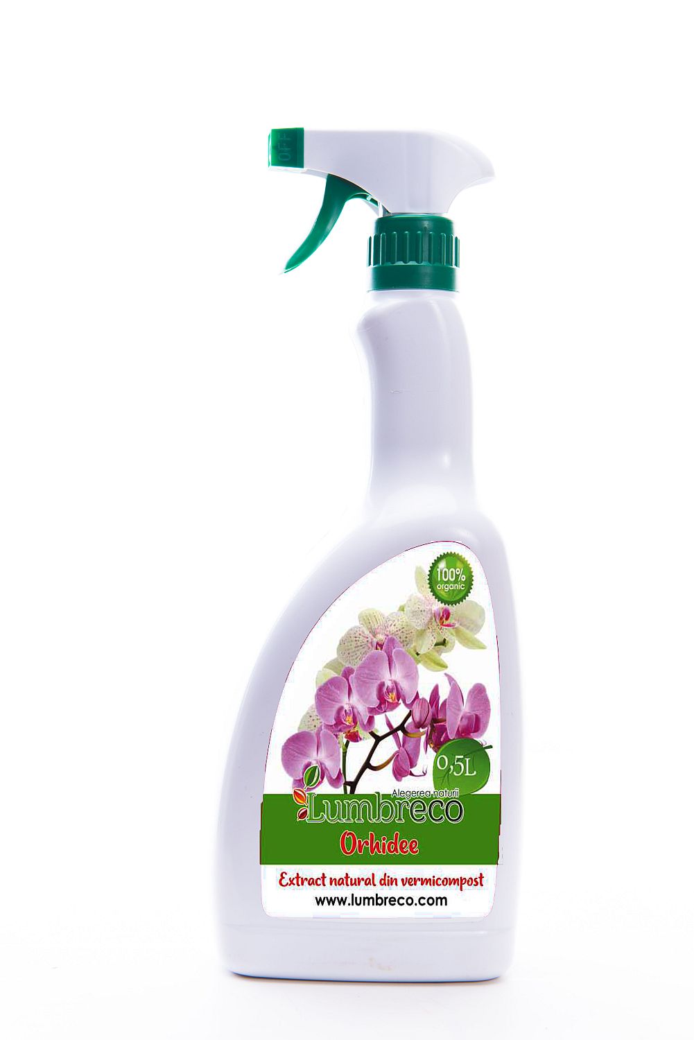 Ingrasamant organic cu pulverizator pentru orhidee (0.5 L), Lumbreco