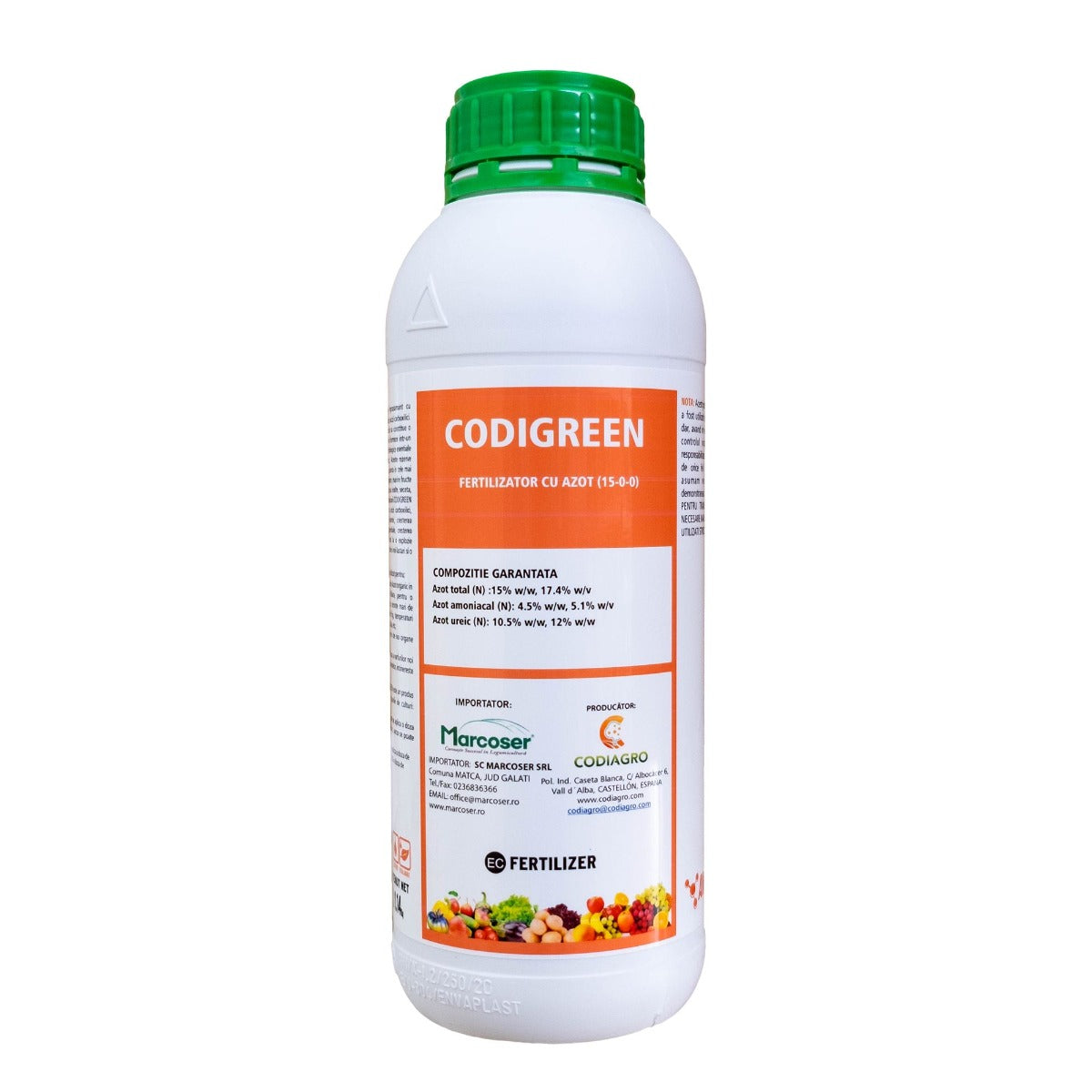 Ingrasamant organic foliar Codigreen, Codiagro
