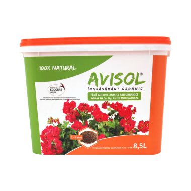 Ingrasamant organic universal, granulatie 2-4 mm (8.5 l), Avisol