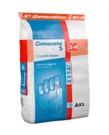 Ingrasamant Osmocote Exact Generatia 5 16+08+12+2.2MgO+Me, 3-4 luni (25 kg), ICL