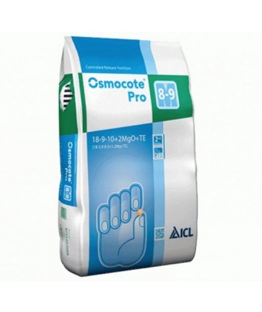 Ingrasamant Osmocote Pro 18+09+10+2MgO+Me, 8-9 luni (25 kg), ICL