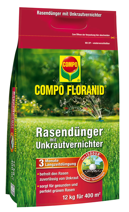 Ingrasamant pentru gazon cu erbicid (12 kg), Compo 3326