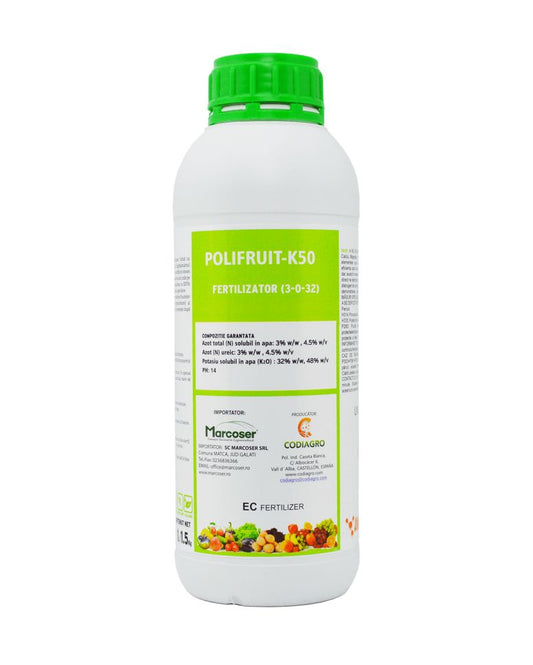 Ingrasamant pentru marirea fructelor Polifruit-K50, Codiagro