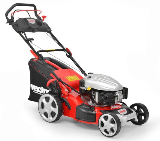 Masina de tuns iarba cu motor pe benzina autopropulsie, starter electric, 135 cm3 / 5 CP / 46 cm, Hecht 548 SWE 5 in 1