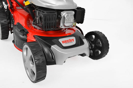 Masina de tuns iarba cu motor pe benzina autopropulsie, starter electric, 135 cm3 / 5 CP / 46 cm, Hecht 548 SWE 5 in 1